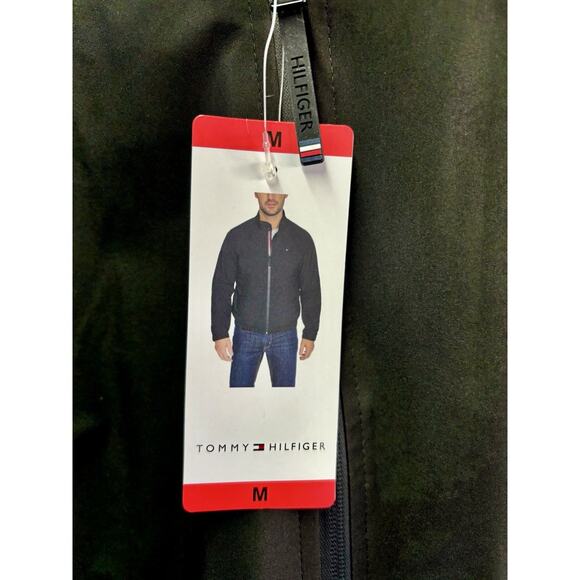 NWT Tommy Hilfiger Men's Lightwieght Jacket. Color Black Size Medium - Picture 10 of 11